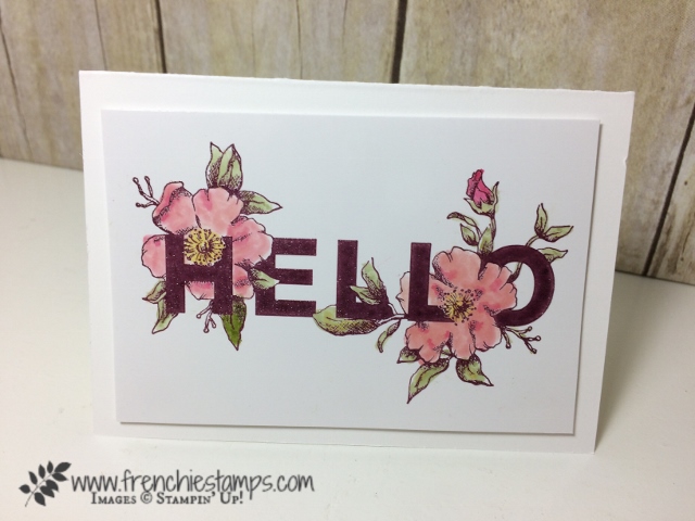 Floral Statements, Stampin'Up! 48 Color embossing, Frenchiestamps