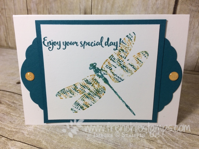 Dragonfly Dreams, Thumping Technique, Stampin'Up!, Note Cards, #Dragonfly Dreams, #Thumping Technique, #Stampin'Up!, #Note Cards 