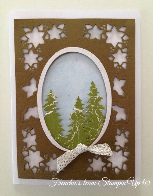Frenchie's Team with Carole of Christmas and Card Front Builder, Stampin'Up! 