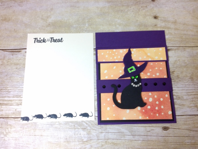 Spooky Cat, Pocket Fold, Painted Autumn,  Stampin'Up!, frenchiestamps 