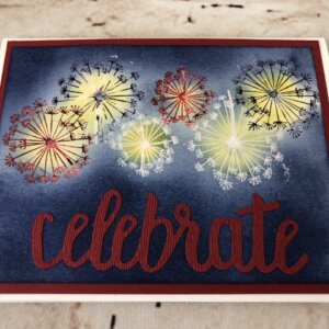 Red, White and Blue 4th of July Cards