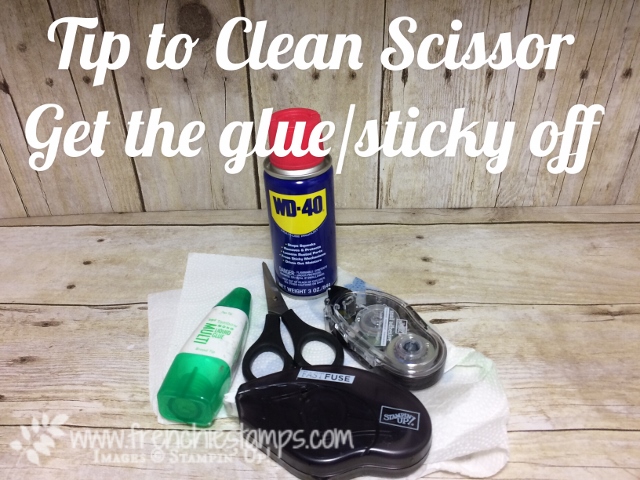 How to remove glue, tap from scissor, W-40, Frenchietamps, 