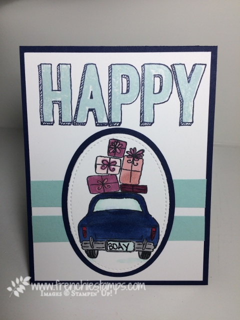 Wonderful Life, Birthday Cards, Blends, Happy Celebration, Frenchiestamps, Stampin'Up!, 