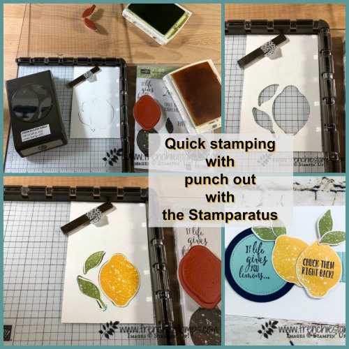 Tip for quick stamping punch out with the Stamparatus