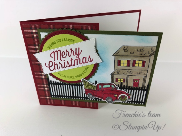 Cards created by Frenchie Teammates. All cards are using some of the new product in the Stampin'Up! Holiday 2018 Catalog. Product can be purchase at frenchiestamps.com