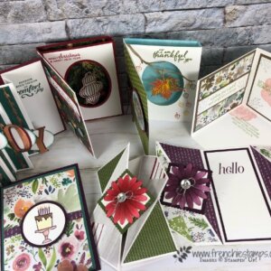 Wow Fold live class with Frenchie Stamps. All product by Stampin'Up! available at frenchiestamps.com
