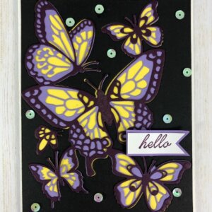 Negative of Butterfly Beauty for 3 tone