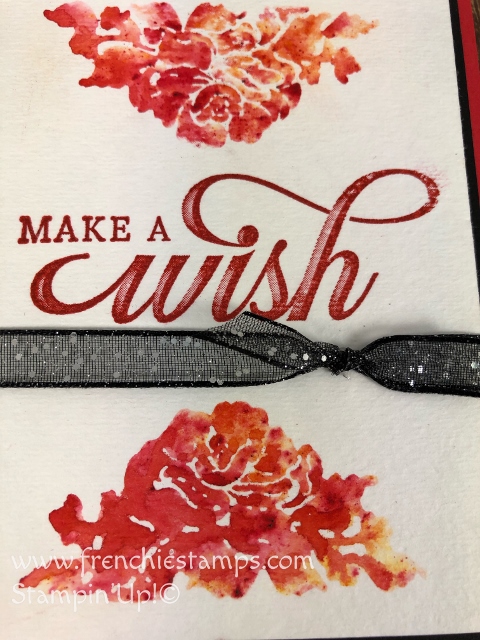 How to use the Stamparatus and Brusho for a fun Stamp wash on watercolor paper. Stamp Set Floral Phrases. All product by Stampin'Up! available at frenchiestamps.com