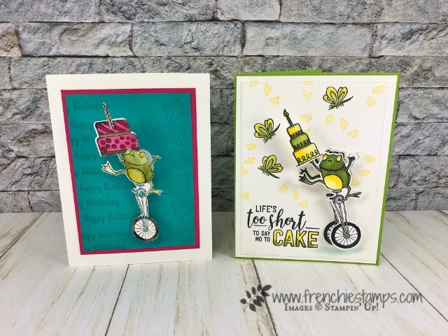 How to make a wobble card using the Hop Around Framelits and So Hoppy Together. Also I used the Amazing Life and Piece of cake. Product by stampin'Up! available at frenchiestamps.com 