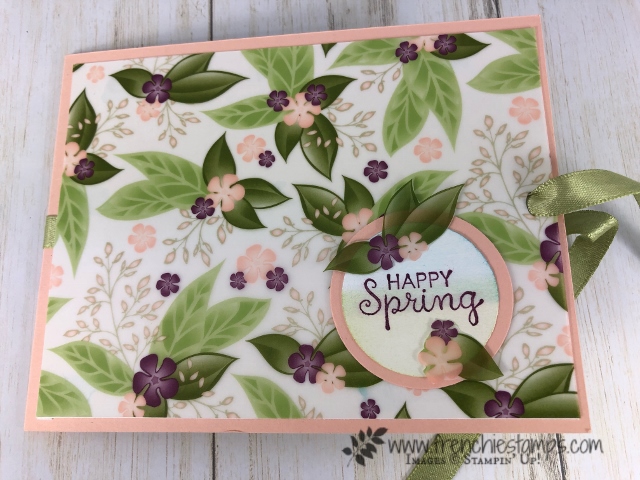 Lean how simple it is to make Wow W fold card. The Fable Friends stamp set is perfect for this fold card. The designer paper Floral Romance is a perfect match for this card. All product by Stampin'Up! available to purchase at frenchiestamps.com.
