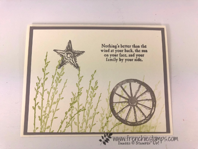 Simple card using Country Road stamp set. All product by Stampin'Up! available at frenchiestamps.com 
