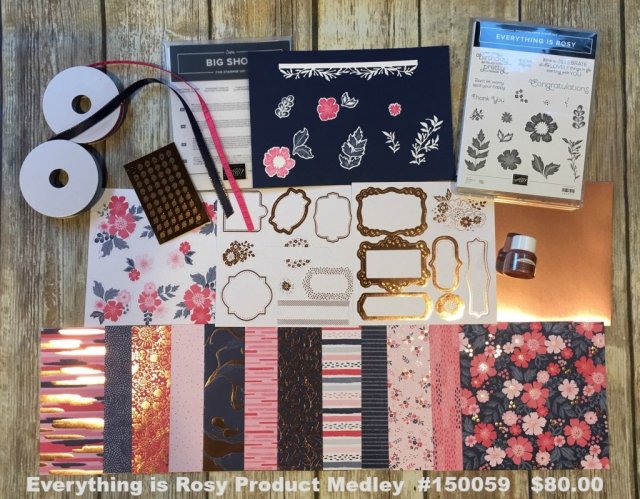 Everything is Rosy exclusive kit Bundle by Stampin'Up! available at Frenchiestamps.com