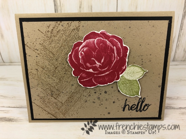 Simple card with the Healing Hugs and Gallery Grunge. All product from Stampin'Up! available at frenchiestamps.com 