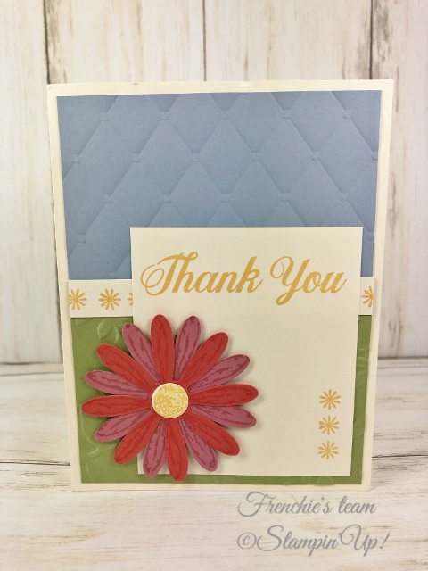 Cards with the Stampin'Up! In-Color 2019-2021 Made by Frenchiestamps.com Seaside Spray