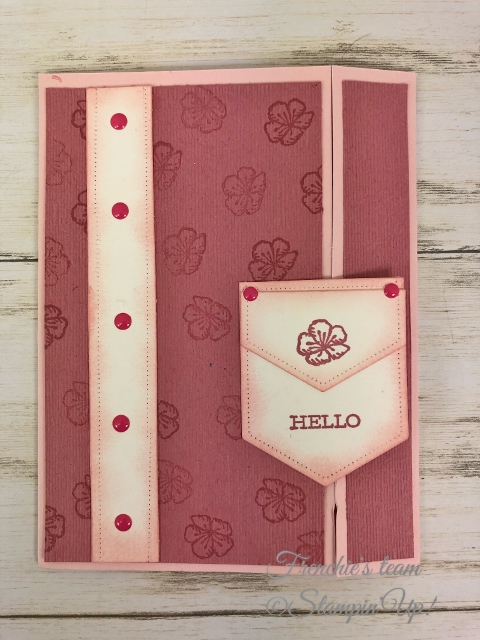 Cards with the Stampin'Up! In-Color 2019-2021 Made by Frenchiestamps.com Rococo Rose