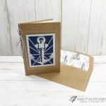 Magnolia Lane Memories and More Large Card and envelop. How to add a insert also using the Memories More Come Sail Away. All products by Stampin