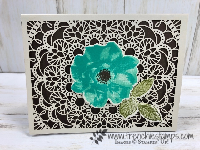 How to add a color layer to the Bird Ballad Laser-Cur card. All product by Stampin'Up! avaialble at frenchiestamps.com #stampinup #stamping #frenchiestamps #cardmaking #papercrafts #handmadecards 