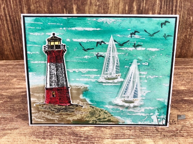 Ocean Scenery With Sailing Home and Birch Stamp Set