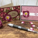 How to make a lovely flower with the Pressed Petals Specialty Washi Tape. The designer paper is the Pressed Petals. All supplies is by Stampin