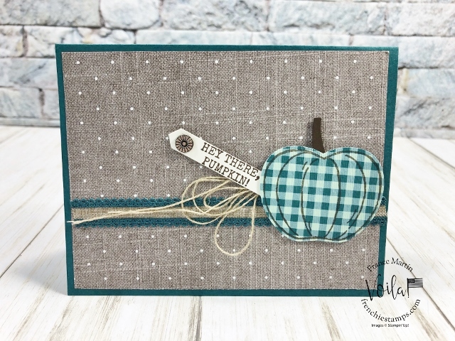 Harvest Hellos Card Showcase at Frenchie stamps. Harvest Hellos Bundle. The Bundle include the Apple Builder Punch. 