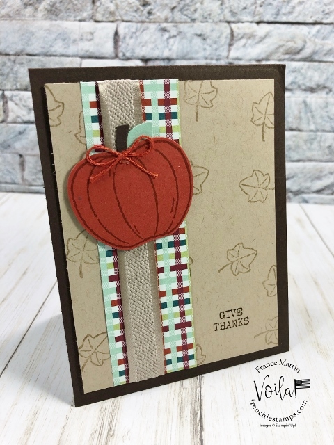 Harvest Hellos Card Showcase at Frenchie stamps. Harvest Hellos Bundle. The Bundle include the Apple Builder Punch.
