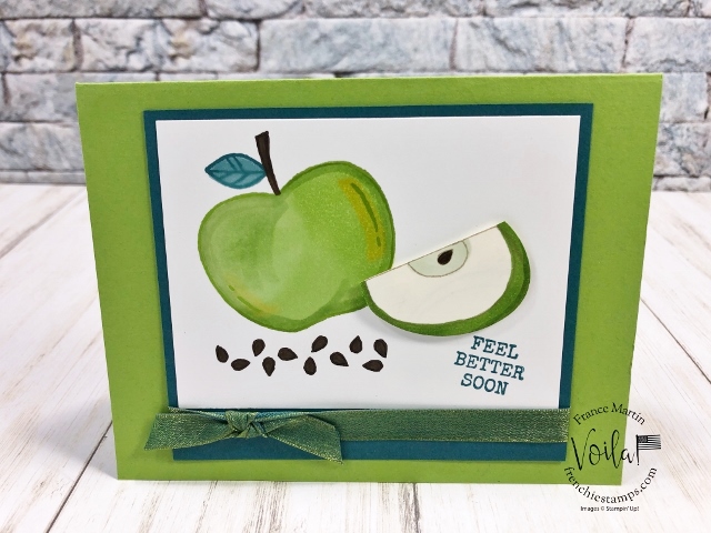 Harvest Hellos Card Showcase at Frenchie stamps. Harvest Hellos Bundle. The Bundle include the Apple Builder Punch. 