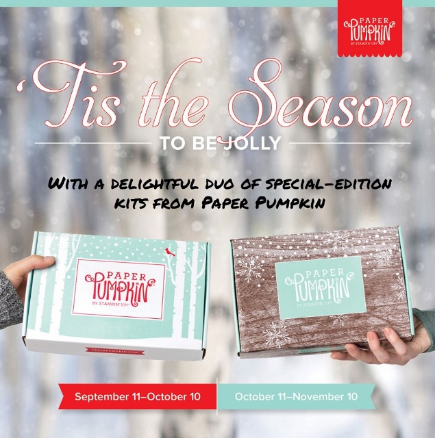 Subscribe now to Paper Pumpkin at frenchiestamps.com to receive the October and November Winter Wonder