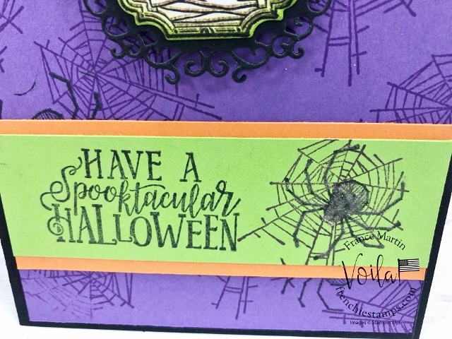 Spootacular Bash and Wonderful Wicked stamp set for a fun Halloween card.