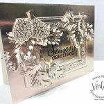 Champagne Foil Frame with Peaceful Boughs