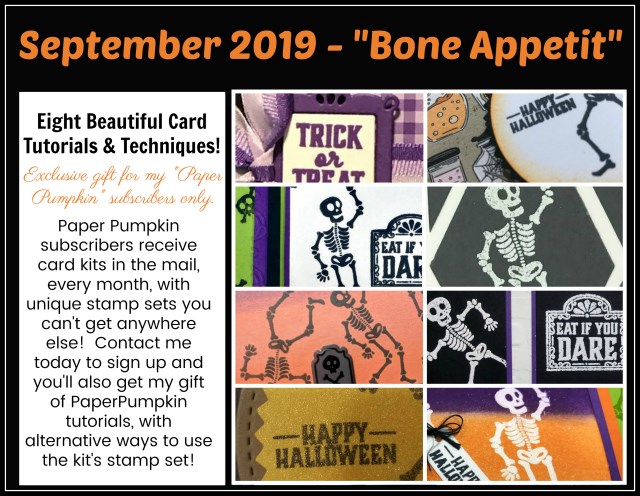 Extra inspiration to use the The Bon Appetit  Pumpkin Stamp Set in September 2019 Kit.