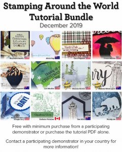 Stamping Around the World Tutorial Bundle. Free download with any size order at frenchiestamps.com 