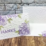 Quick and simple card with Beautiful Friendship. Emboss with the Parisian Flourish or Coastal Weave 3D embossing Folder.