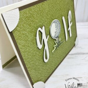 Golf Card with corner pocket