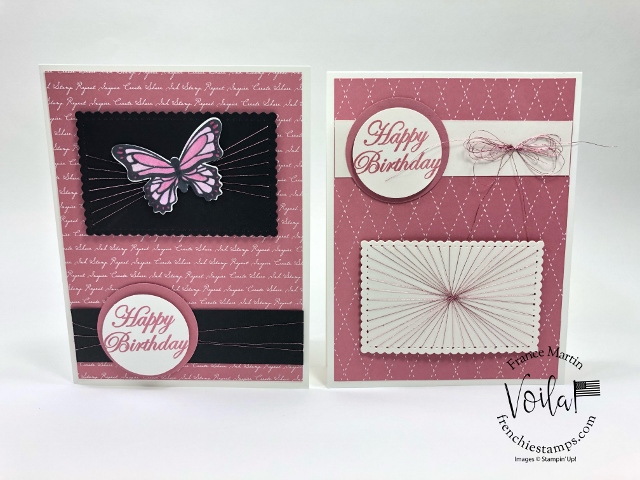 String Art with Stampin'Up! Stitched Dies.