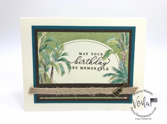 Tropical Oasis Memories and More Cards. Live class on YouTube with Holly and Frenchie. 