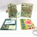 How to make a accordion fold. Triple fold or accordion fold with the Tropical Oasis designer paper.
