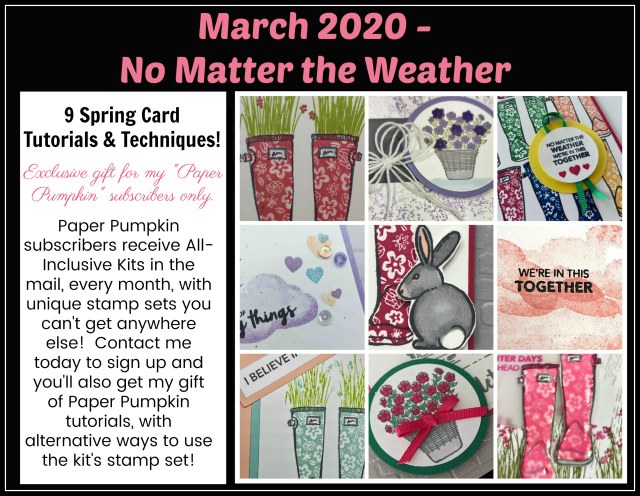 No Matter the Weather Stampin'Up! Paper pumpkin extra inspiration.