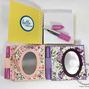 Lipstick Pen and Post-It Note Holder