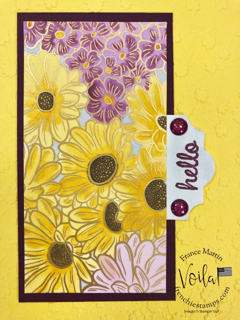 How to color the foil paper from the Ornate Garden designer paper with Stampin' Blends.