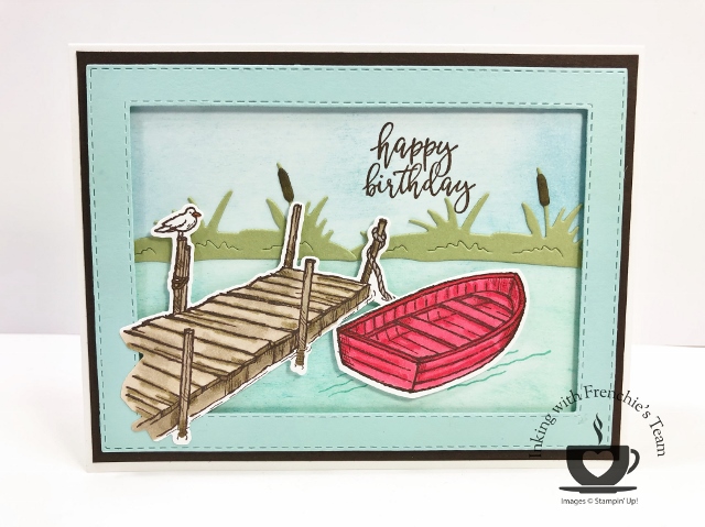 Frenchie's team in the spotlight. Showcasing masculine cards. Bundle By The Dock. 