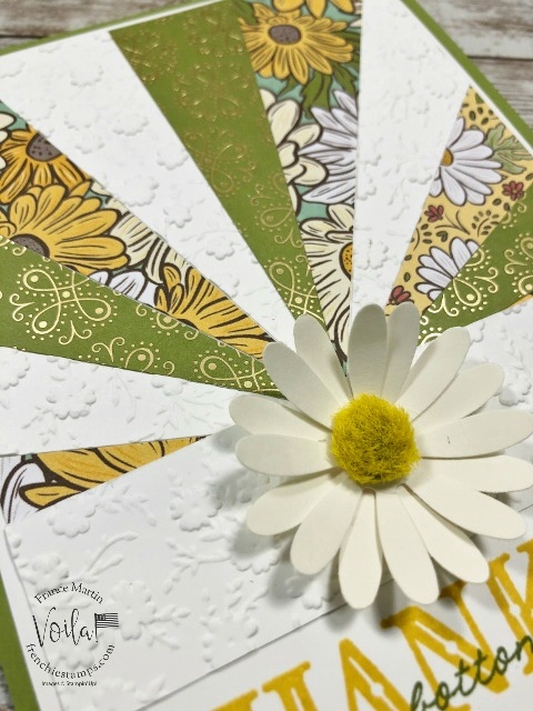 Sunburst with the  Ornate Garden Designer Paper 