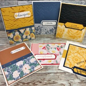 Lovely Labels Pick a Punch, Lovely You Stamp set with Flowers for Every Season designer paper