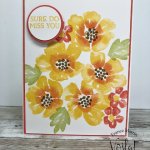 Simple stamping using Blossoms In Bloom stamp set.