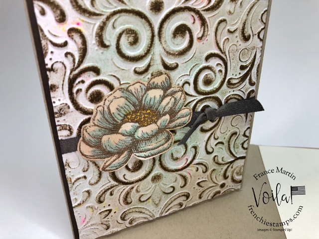 How to Emboss Toilet Paper for a deep imprint plus it is amazing look. The folder is the Parisian Flourish 3D embossing folder. 