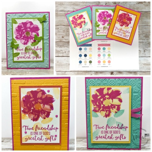 In-Color Coach combo for Magenta Madness with the stamp set To A Wild Rose.