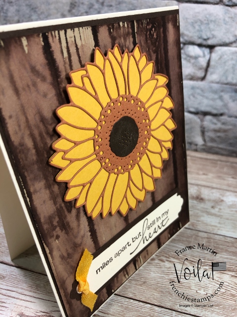 Sunflower on Stain Wood. Simple way to get the look of stain wood 