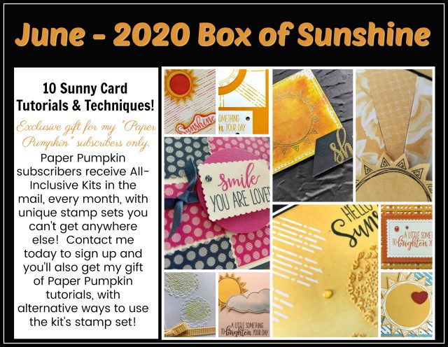 Box Of Sunshine Paper Pumpkin extra.