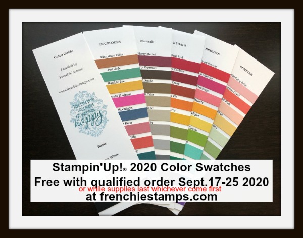 Stampin'Up!® Color Swatches with qualified order.