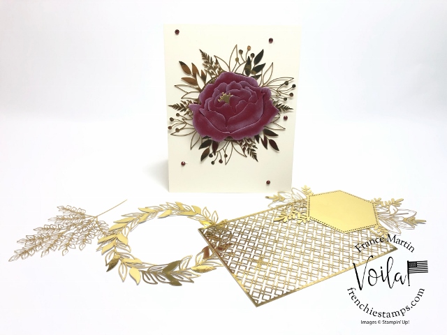 Tip to assemble the Peony dies. Great combo with the Forever Gold Laser cut