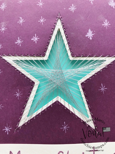 String Art with Stitched Star Dies.